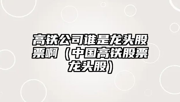 高鐵公司誰(shuí)是龍頭股票?。ㄖ袊哞F股票龍頭股）