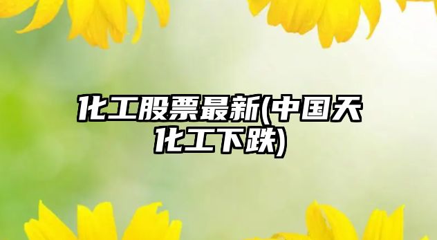 化工股票最新(中國天化工下跌)