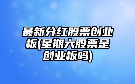 最新分紅股票創(chuàng  )業(yè)板(星期六股票是創(chuàng  )業(yè)板嗎)