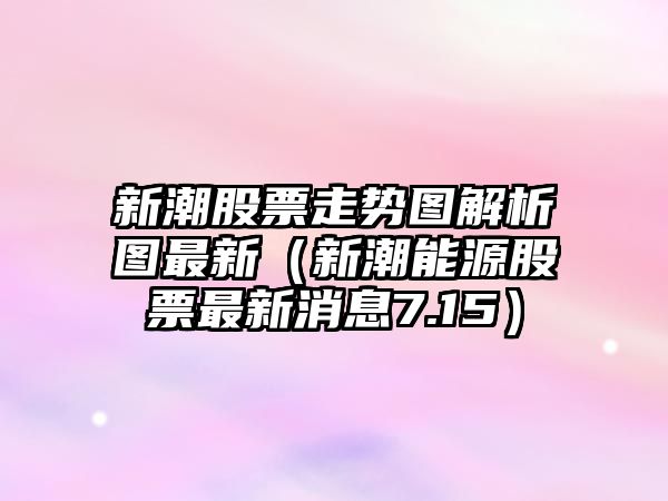 新潮股票走勢圖解析圖最新（新潮能源股票最新消息7.15）