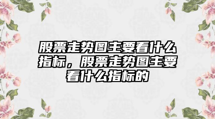 股票走勢圖主要看什么指標，股票走勢圖主要看什么指標的