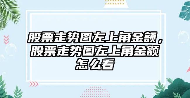 股票走勢圖左上角金額，股票走勢圖左上角金額怎么看