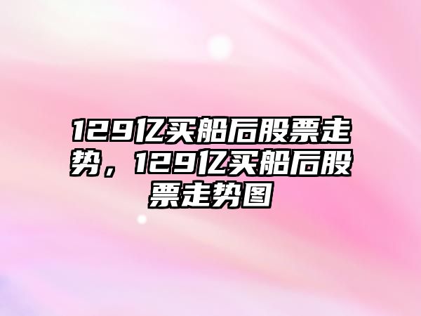 129億買(mǎi)船后股票走勢，129億買(mǎi)船后股票走勢圖