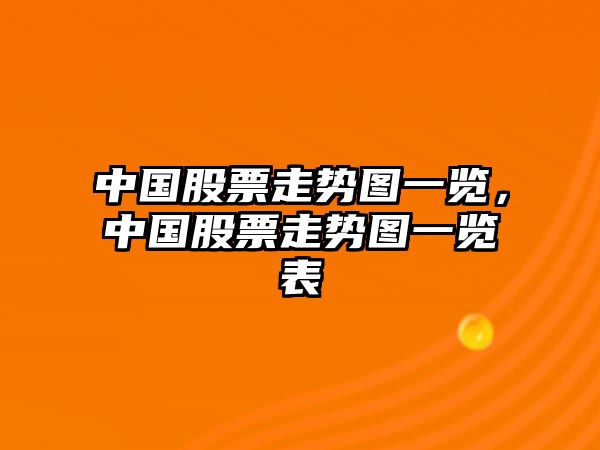 中國股票走勢圖一覽，中國股票走勢圖一覽表