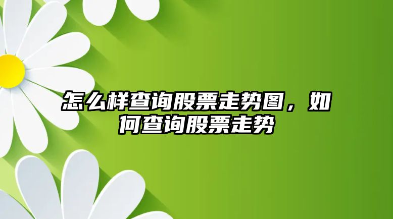 怎么樣查詢(xún)股票走勢圖，如何查詢(xún)股票走勢