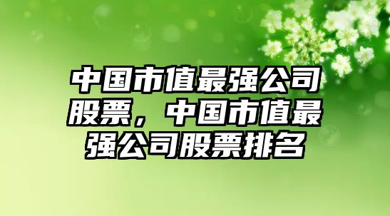 中國市值最強公司股票，中國市值最強公司股票排名