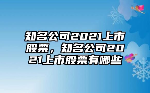 知名公司2021上市股票，知名公司2021上市股票有哪些