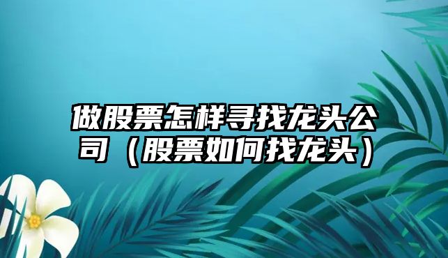 做股票怎樣尋找龍頭公司（股票如何找龍頭）