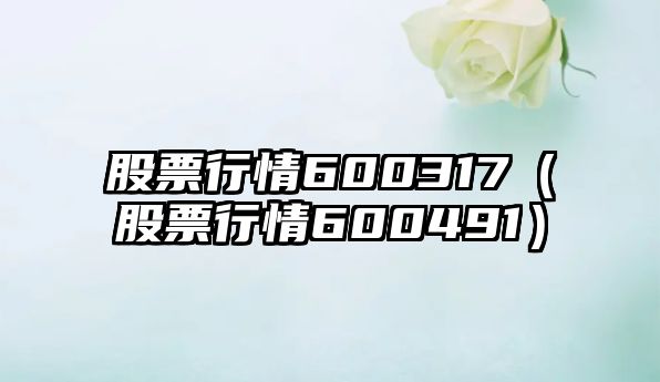 股票行情600317（股票行情600491）