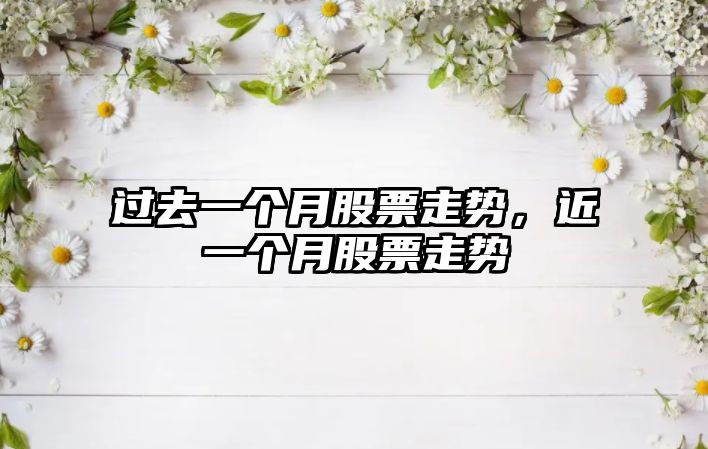 過(guò)去一個(gè)月股票走勢，近一個(gè)月股票走勢