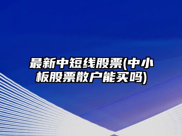 最新中短線(xiàn)股票(中小板股票散戶(hù)能買(mǎi)嗎)