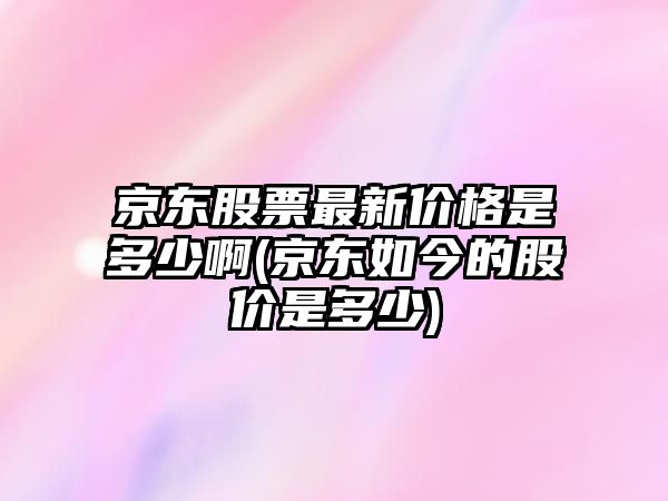 京東股票最新價(jià)格是多少啊(京東如今的股價(jià)是多少)