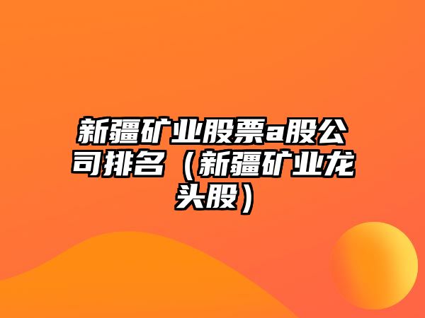 新疆礦業(yè)股票a股公司排名（新疆礦業(yè)龍頭股）