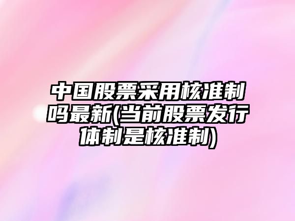 中國股票采用核準制嗎最新(當前股票發(fā)行體制是核準制)