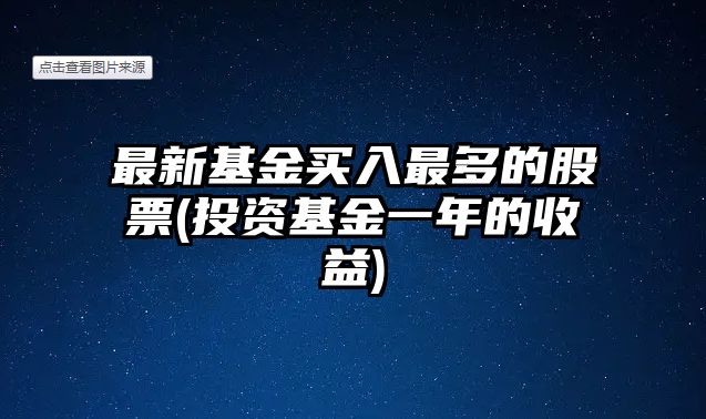 最新基金買(mǎi)入最多的股票(投資基金一年的收益)