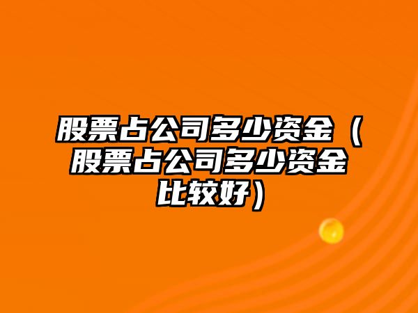 股票占公司多少資金（股票占公司多少資金比較好）