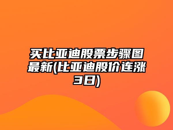 買(mǎi)比亞迪股票步驟圖最新(比亞迪股價(jià)連漲3日)