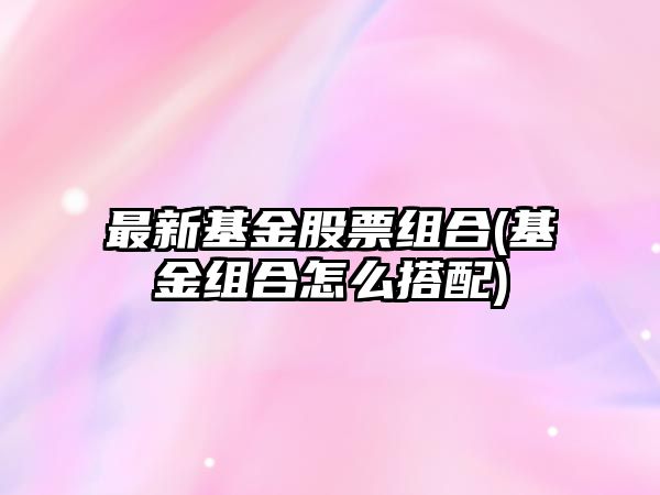 最新基金股票組合(基金組合怎么搭配)