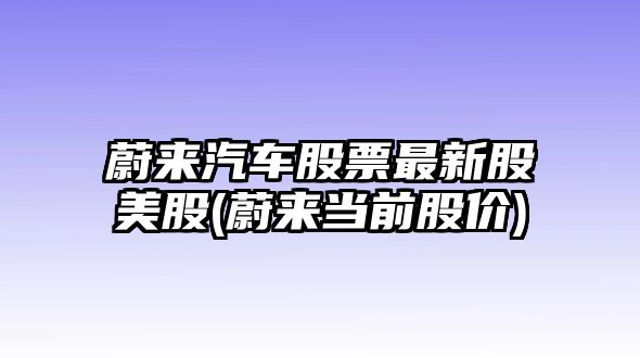 蔚來(lái)汽車(chē)股票最新股美股(蔚來(lái)當前股價(jià))