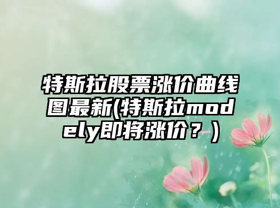 特斯拉股票漲價(jià)曲線(xiàn)圖最新(特斯拉modely即將漲價(jià)？)