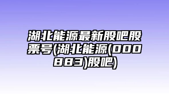 湖北能源最新股吧股票號(湖北能源(000883)股吧)