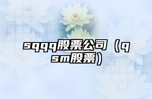 sqqq股票公司（qsm股票）