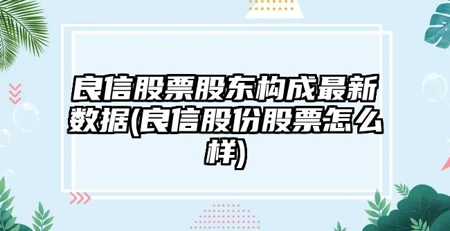 良信股票股東構成最新數據(良信股份股票怎么樣)