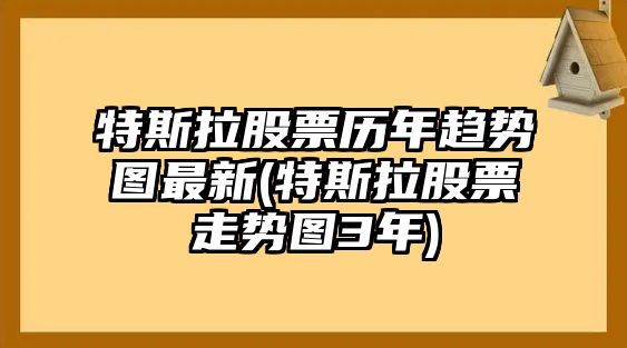 特斯拉股票歷年趨勢圖最新(特斯拉股票走勢圖3年)