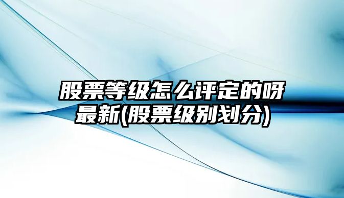 股票等級怎么評定的呀最新(股票級別劃分)