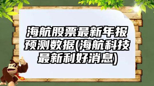 海航股票最新年報預測數據(海航科技最新利好消息)