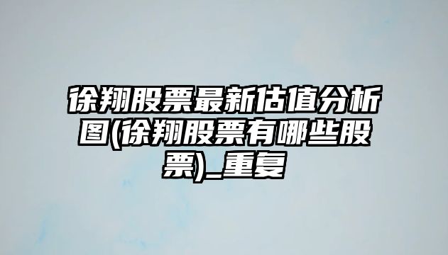 徐翔股票最新估值分析圖(徐翔股票有哪些股票)_重復