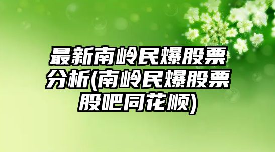 最新南嶺民爆股票分析(南嶺民爆股票股吧同花順)