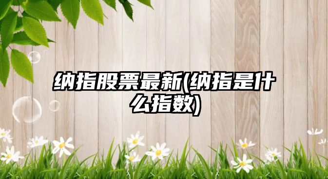 納指股票最新(納指是什么指數)