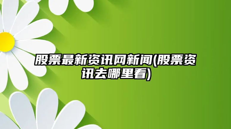 股票最新資訊網(wǎng)新聞(股票資訊去哪里看)