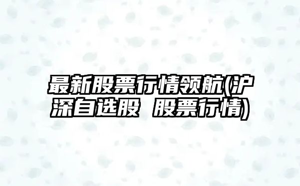 最新股票行情領(lǐng)航(滬深自選股 股票行情)