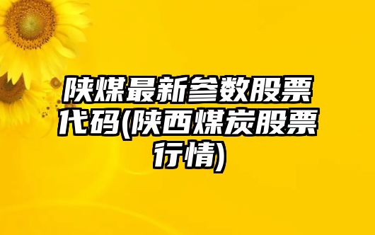 陜煤最新參數股票代碼(陜西煤炭股票行情)