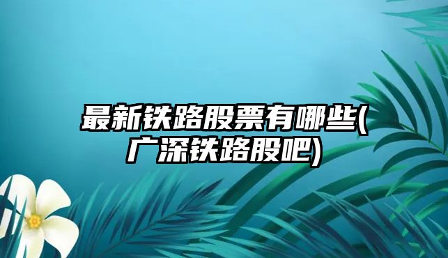 最新鐵路股票有哪些(廣深鐵路股吧)