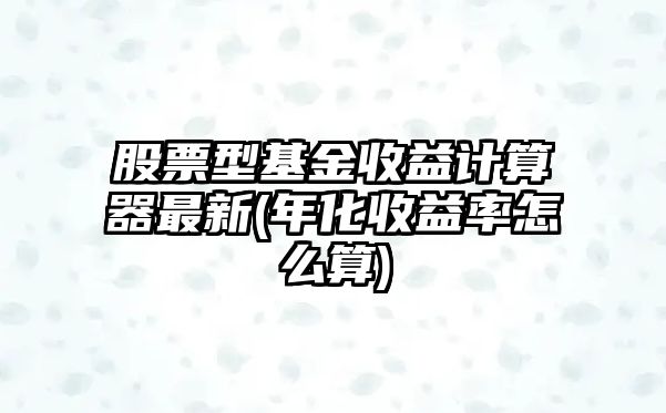 股票型基金收益計算器最新(年化收益率怎么算)