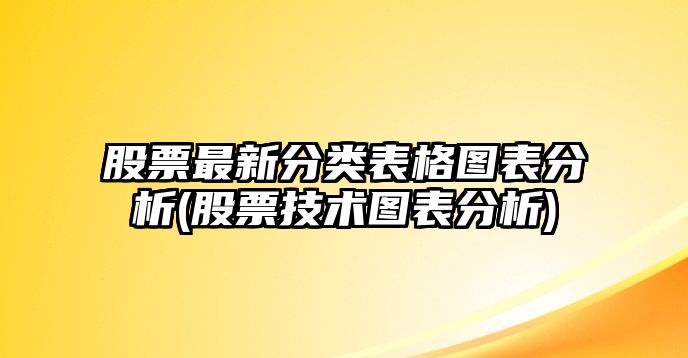 股票最新分類(lèi)表格圖表分析(股票技術(shù)圖表分析)