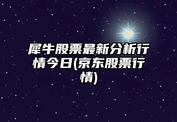 犀牛股票最新分析行情今日(京東股票行情)