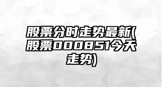 股票分時(shí)走勢最新(股票000851今天走勢)