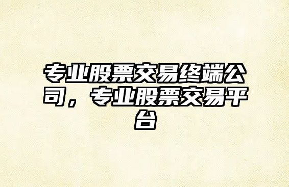 專(zhuān)業(yè)股票交易終端公司，專(zhuān)業(yè)股票交易平臺