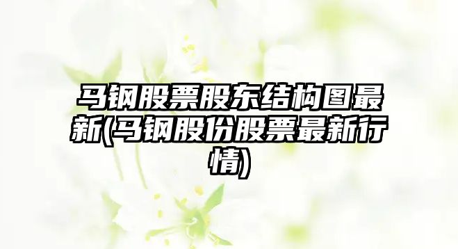 馬鋼股票股東結構圖最新(馬鋼股份股票最新行情)