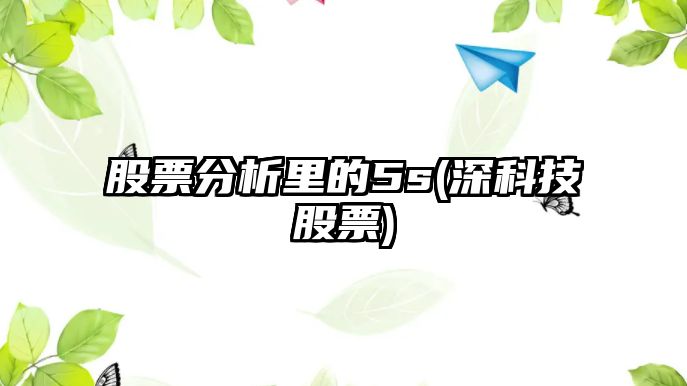 股票分析里的5s(深科技股票)