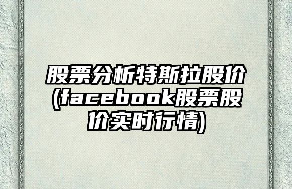 股票分析特斯拉股價(jià)(facebook股票股價(jià)實(shí)時(shí)行情)