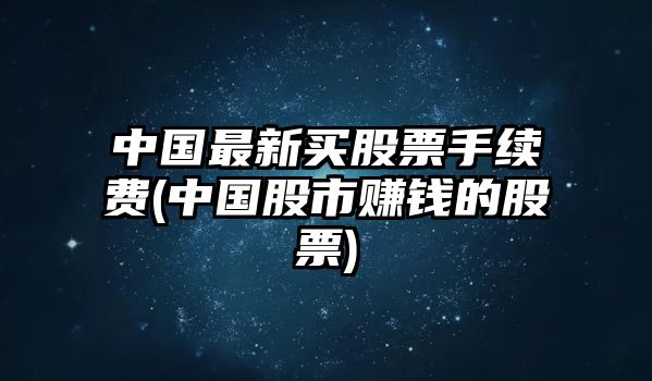 中國最新買(mǎi)股票手續費(中國股市賺錢(qián)的股票)