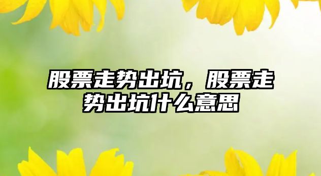 股票走勢出坑，股票走勢出坑什么意思