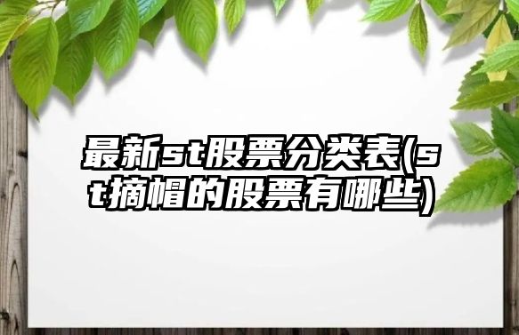 最新st股票分類(lèi)表(st摘帽的股票有哪些)