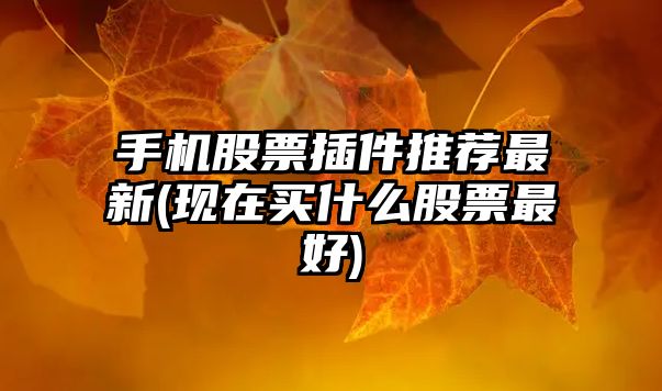 手機股票插件推薦最新(現在買(mǎi)什么股票最好)