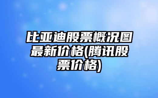 比亞迪股票概況圖最新價(jià)格(騰訊股票價(jià)格)